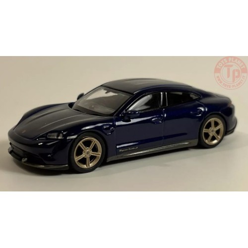 PORSCHE TAYCAN TURBO S-GENTIAN BLUE METALLIC 1/64 MGT00339-R Mini Gt