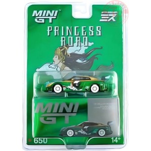 NISSAN 35GT-RR PRINCESS RORO-GREEN/BLUE 1/64 MGT00650-R MINI GT