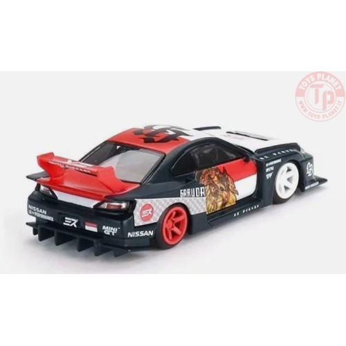 NISSAN SILVIA (S15) GARUDA-BLACK/RED/WHITE 1/64 MGT00652-R MINI GT