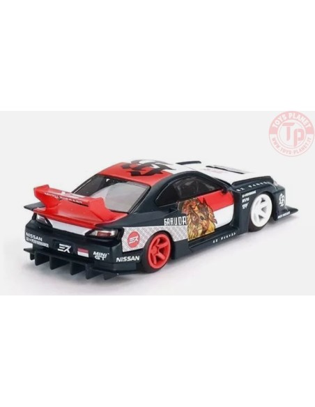 NISSAN SILVIA (S15) GARUDA-BLACK/RED/WHITE 1/64 MGT00652-R MINI GT