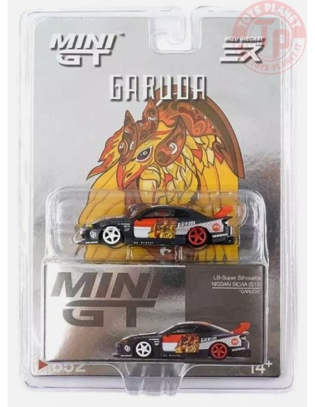 NISSAN SILVIA (S15) GARUDA-BLACK/RED/WHITE 1/64 MGT00652-R MINI GT
