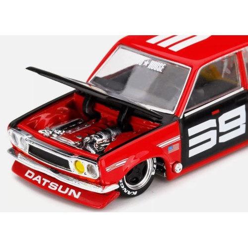 DATSUN 510 PRO STREET SK510-RED/BLACK 1/64 KHMG003 MINI GT