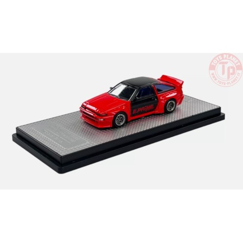 TOYOTA COROLLA AE86 TRUENO "PANDEM/ROCKET BUNNY"-E.PRIME RACING-ORANGE/BLACK 1/64 IN64-AE86P-EPR INNO MODELS