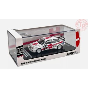 FORD SIERRA COSWORTH N.25 "TEAM WURTH WOLF RACING" DTM NURBURHRING WINNER 1988-A.HAHNE-WHITE 1/64 IN64-RS500-25DTM88 INNO MODELS