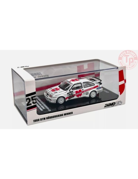 FORD SIERRA COSWORTH N.25 "TEAM WURTH WOLF RACING" DTM NURBURHRING WINNER 1988-A.HAHNE-WHITE 1/64 IN64-RS500-25DTM88 INNO MODELS
