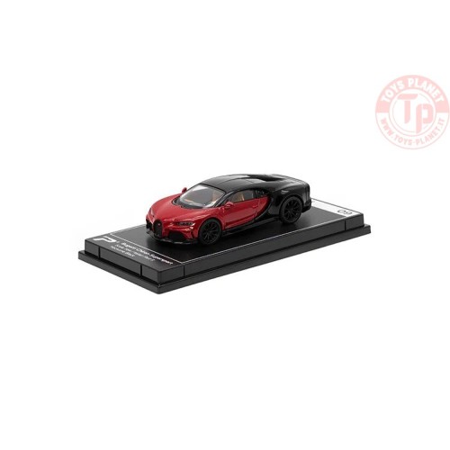 Bugatti Chiron Supersport (Italian Red & Nocturne Black) 1/64 KTH09 POSTERCARS