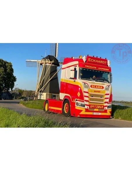 Scania Next Gen S-serie 4x2 met 3 assige koeltrailer Eckhardt TEKNO 84603 TEKNO Scania Next Gen S-serie 4x2 met 3 assige koeltrailer Eckhardt TEKNO 84603 TEKNO