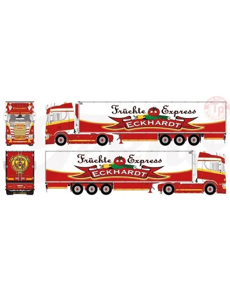 Scania Next Gen S-serie 4x2 met 3 assige koeltrailer Eckhardt TEKNO 84603 TEKNO Scania Next Gen S-serie 4x2 met 3 assige koeltrailer Eckhardt TEKNO 84603 TEKNO