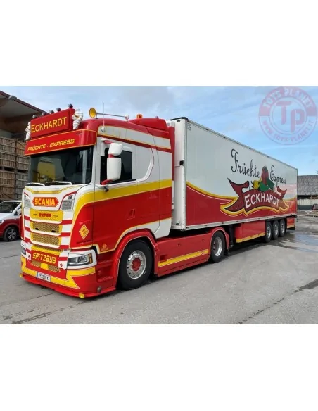 Scania Next Gen S-serie 4x2 met 3 assige koeltrailer Eckhardt TEKNO 84603 TEKNO Scania Next Gen S-serie 4x2 met 3 assige koeltrailer Eckhardt TEKNO 84603 TEKNO