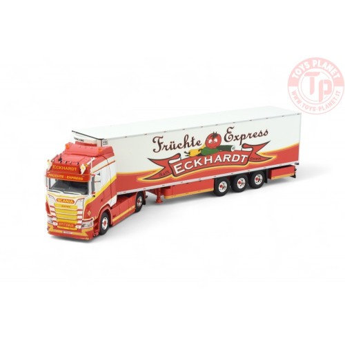 Scania Next Gen S-serie 4x2 met 3 assige koeltrailer Eckhardt TEKNO 84603 TEKNO
