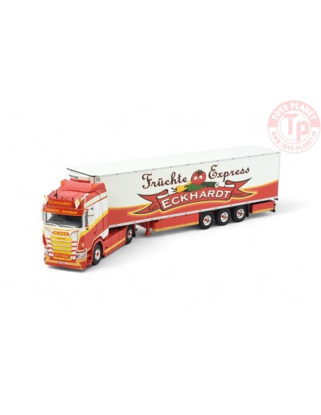 Scania Next Gen S-serie 4x2 met 3 assige koeltrailer Eckhardt TEKNO 84603 TEKNO