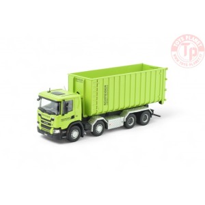 Scania Next Gen G-serie 4-assige motorwagen met haakarmcontainer Schneider TEKNO 85720 TEKNO