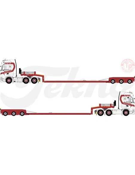 Scania Next Gen 660S met 3-assige Goldhofer dieplader Klumpp Spedition TEKNO 85911 TEKNO Scania Next Gen 660S met 3-assige Goldhofer dieplader Klumpp Spedition TEKNO 85911 TEKNO