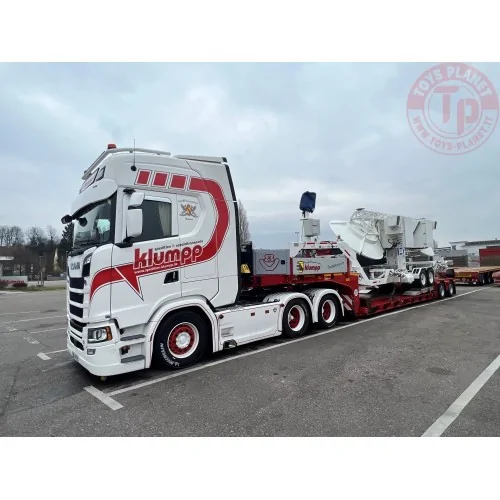Scania Next Gen 660S met 3-assige Goldhofer dieplader Klumpp Spedition TEKNO 85911 TEKNO