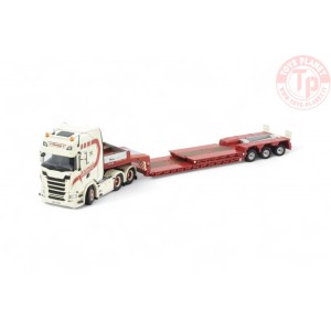 Scania Next Gen 660S met 3-assige Goldhofer dieplader Klumpp Spedition TEKNO 85911 TEKNO