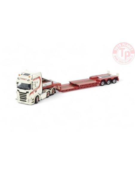 Scania Next Gen 660S met 3-assige Goldhofer dieplader Klumpp Spedition TEKNO 85911 TEKNO