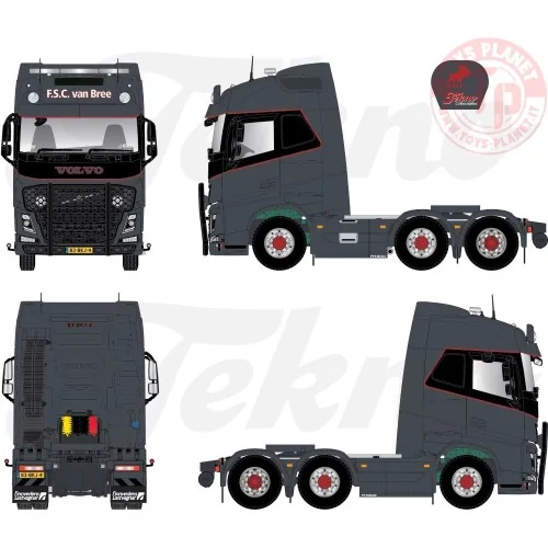 Volvo FH04 Globetrotter 6x2 van F.S.C. - Transport Bree TEKNO 86028 TEKNO