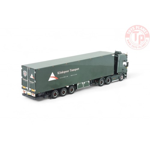 Scania 164-480 Topline 6x2 sleepas met 3-assige koeloplegger Arno Klinkspoor TEKNO 84969 TEKNO