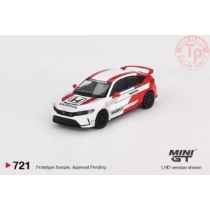 HONDA CIVIC TYPE R WHITE N2 PACE CAR 2023 1:64 MGT00721-L Mini Gt