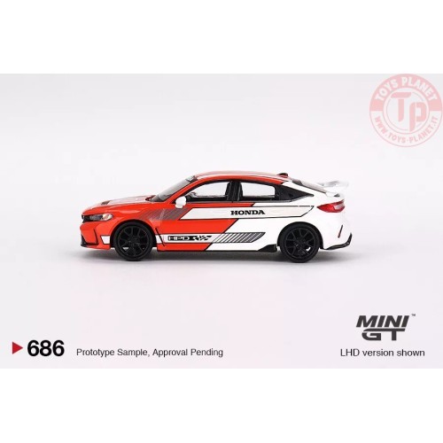 HONDA CIVIC TYPE R PACE CAR 2023 1:64 MGT00686-L MINI GT