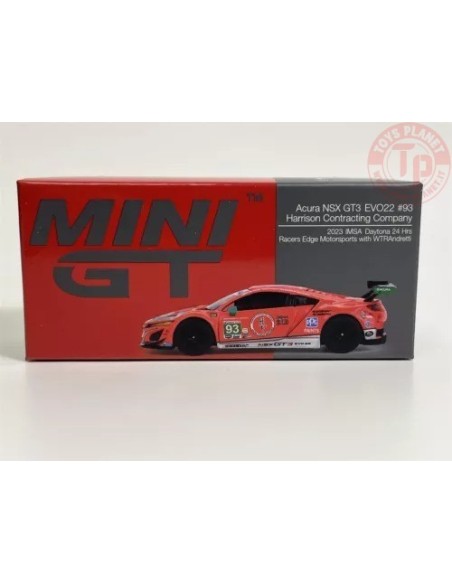ACURA NSX GT3 EVO22 N93 WTR RACERS EDGE MOTORSPORTS DAYTONA 24HR 2023 1:64 MGT00617-L Mini Gt