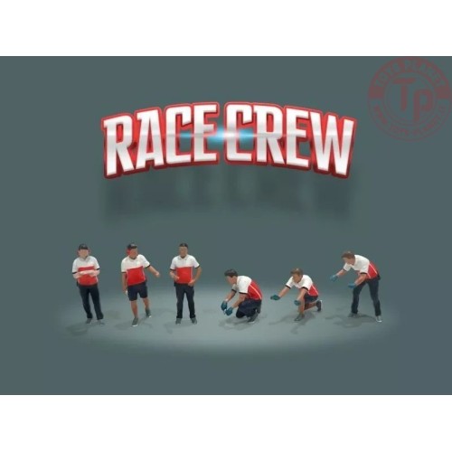 ACCESSORIES FIGURE SET: RACE CREW 1:64 AD-2405 AMERICAN DIORAMA
