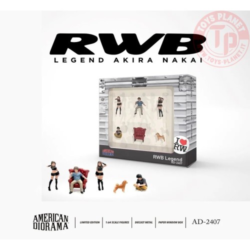ACCESSORIES FIGURE SET: RWB LEGEND 1:64 AD-2407 AMERICAN DIORAMA