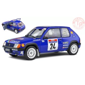 PEUGEOT 205 RALLY Gr.A N.24 TOUR DE CORSE 1990 R.BOURSIER-B.FRANGIN 1:18 SL1801711 SOLIDO