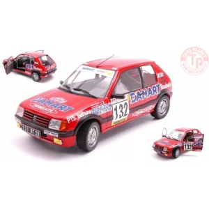 PEUGEOT 205 1.6 GTi N 132 RALLY MONTEC.1986 F.DELECOUR-A.C.PAUWELS 1:18 SL1801717 SOLIDO