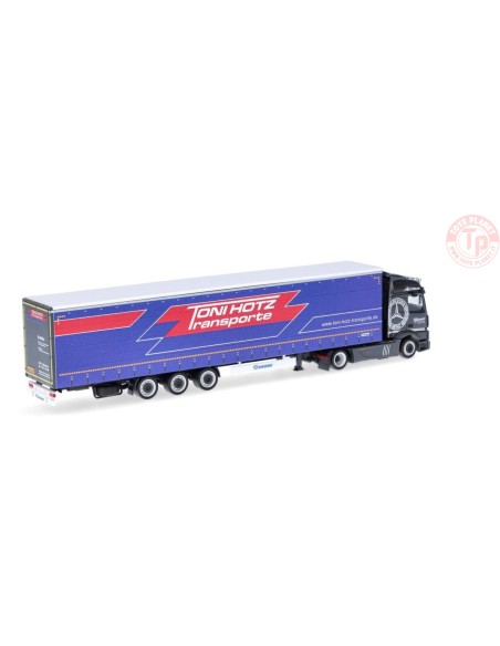 Mercedes Benz Actros Streamspace 2.3 lowliner semitrailer 15m Toni Hotz HERPA 317573 HERPA 1:87 Mercedes Benz Actros Streamspace 2.3 lowliner semitrailer 15m Toni Hotz HERPA 317573 HERPA 1:87