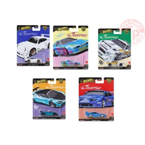 HOTWEHEELS 1/64 Silhouettes Car Culture SERIE COMPLETA 5 PEZZI FPY86 SERIE HOT WHEELS