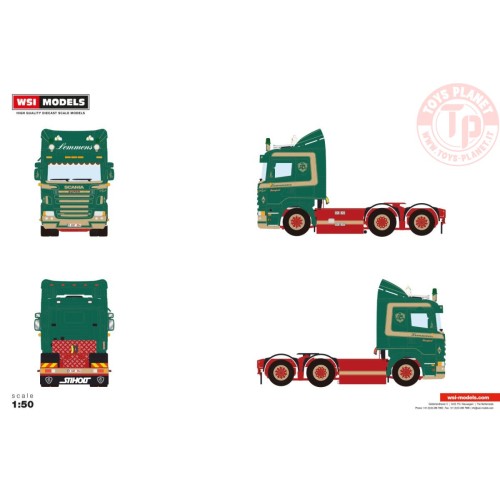 SCANIA R5 FLAT ROOF 6X2 TAG AXLE Lemmens WSI 01-4695 WSI MODELS