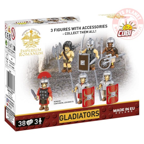 GLADIATORS 3 figurines with accessories COBI 20066 COBI