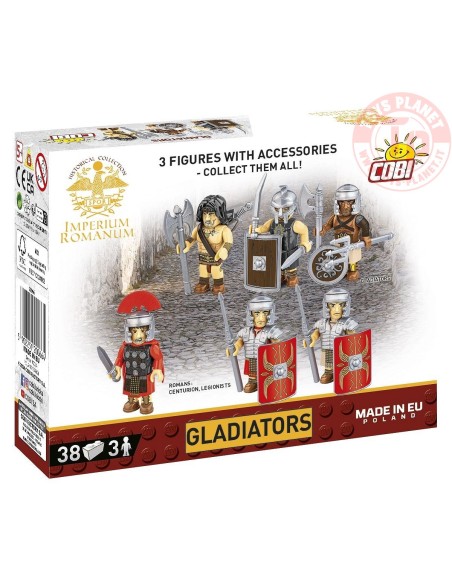 GLADIATORS 3 figurines with accessories COBI 20066 COBI