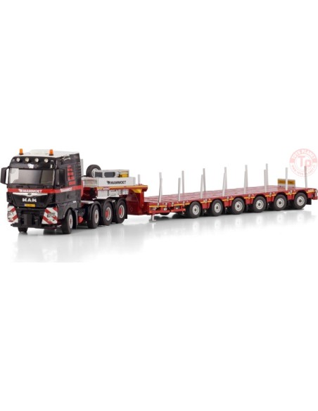 MAMMOET MAN TGX XLX 8x4 Nooteboom Manoovr 6axle 1:50 WSI 410299 WSI MODELS