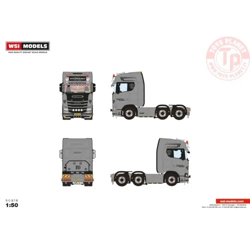 SCANIA S HIGHLINE CS20H 6X2 TWIN STEER SVENDGAARD WSI 01-4365 WSI MODELS