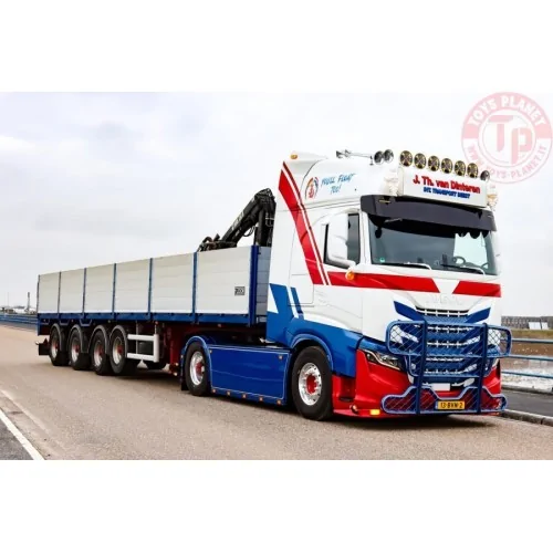 IVECO S-WAY AS HIGH 4X2 BRICK TRAILER - 4 AXLE J. TH. VAN DINTEREN WSI 01-4466 WSI MODELS