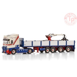 IVECO S-WAY AS HIGH 4X2 BRICK TRAILER - 4 AXLE J. TH. VAN DINTEREN WSI 01-4466 WSI MODELS