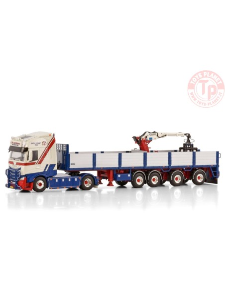 IVECO S-WAY AS HIGH 4X2 BRICK TRAILER - 4 AXLE J. TH. VAN DINTEREN WSI 01-4466 WSI MODELS