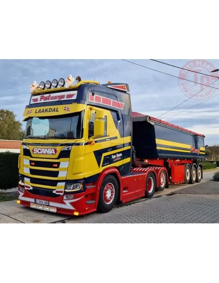 SCANIA R HIGHLINE CR20H 6X2 TAG AXLE TIPPER TRAILER - 3 AXLE PWT CARGO WSI 01-4399 WSI MODELS SCANIA R HIGHLINE CR20H 6X2 TAG AXLE TIPPER TRAILER - 3 AXLE PWT CARGO WSI 01-4399 WSI MODELS