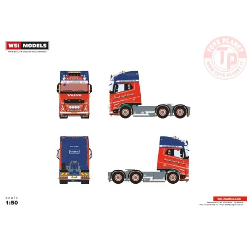 VOLVO FH5 GLOBETROTTER XL 6X2 TAG AXLE HENRIK LUND HANSEN WSI 01-4340 WSI MODELS