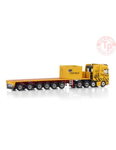 SCANIA S HIGHLINE CS20H 8X4 BALLAST TRAILER - 6 AXLE + 10FT CONTAINER FLOSSDORF WSI 01-4400 WSI MODELS SCANIA S HIGHLINE CS20H 8X4 BALLAST TRAILER - 6 AXLE + 10FT CONTAINER FLOSSDORF WSI 01-4400 WSI MODELS