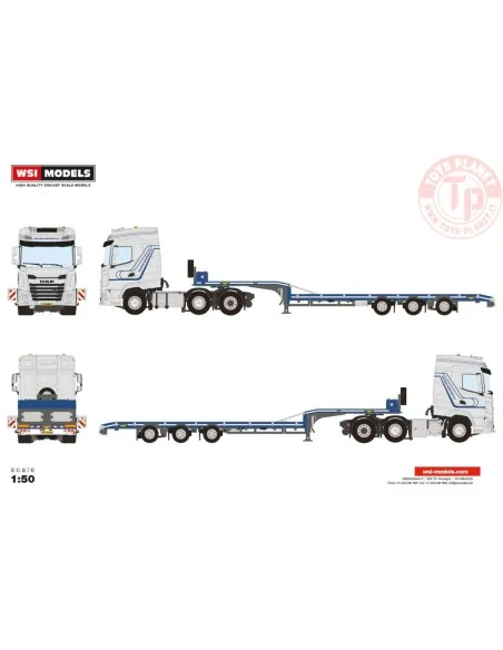 DAF XG 6X2 TWIN STEER SEMI LOW LOADER - 3 AXLE MULDER MONTAGE WSI 01-4405 WSI MODELS
