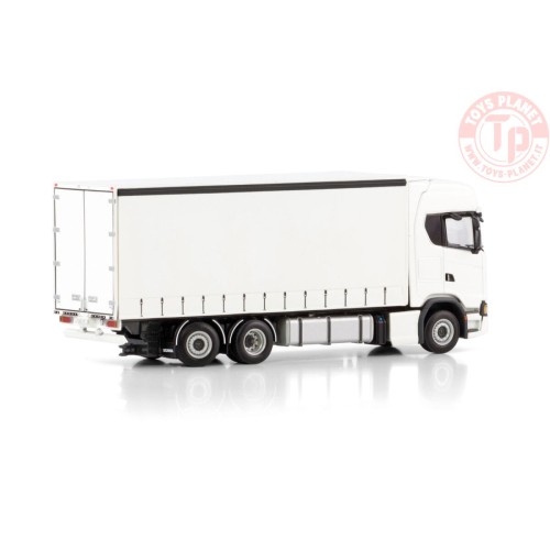 SCANIA S HIGHLINE CS20H RIGED CURTAINSIDE TRUCK 6X2 TAG AXLE White Line WSI 03-2052 WSI MODELS
