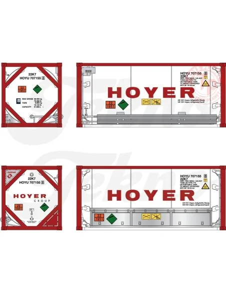 Hoyer 20ft (resin) Gascontainer Hoyer TEKNO 83385 TEKNO Hoyer 20ft (resin) Gascontainer Hoyer TEKNO 83385 TEKNO