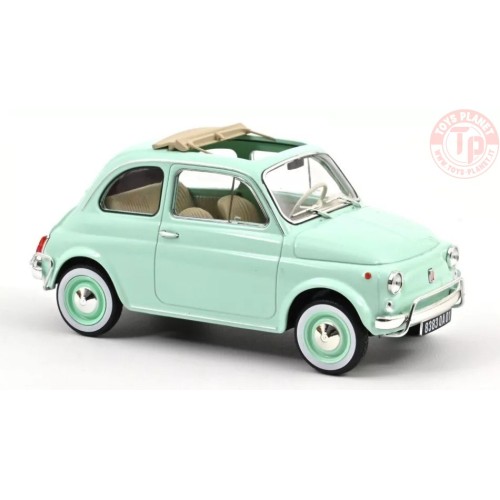 FIAT 500 L 1968 PASTEL BLUE W/SPECIAL BIRTH PACK 1:18 NV187777 NOREV