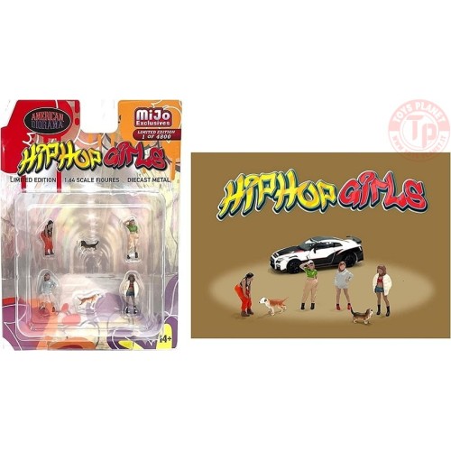 HIP POP GIRLS FIGURE SET 1:64 AD-76505 AMERICAN DIORAMA