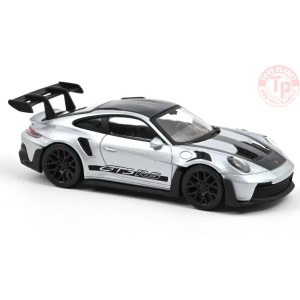 PORSCHE 911 GT3 RS 2022 SILVER AND BLACK STICKERS JET CAR 1:43 NV750049 NOREV