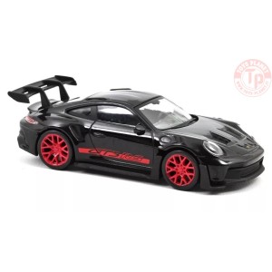 PORSCHE 911 GT3 RS 2022 BLACK AND RED STICKERS JET CAR 1:43 NV750062 NOREV
