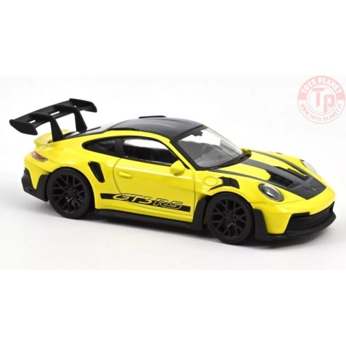 PORSCHE 911 GT3 RS 2022 YELLOW AND BLACK STICKERS JET CAR 1:43 NV750063 NOREV